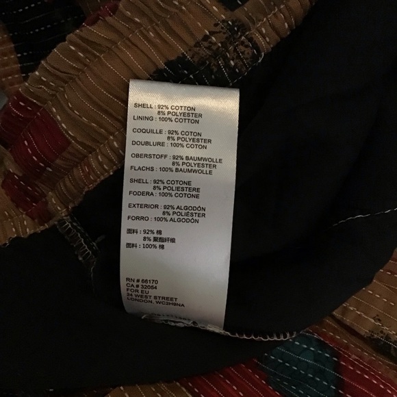 NWT Multicolor Patchwork stitched Pants brown motif - Picture 11 of 12